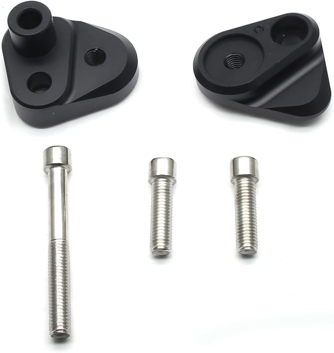 MZS Motorcycle Frame Sliders Compatible with S1000XR S1000 XR 2020 2021 2022 2023 2024 2025, Falling Anti Crash Protector Guard Protection Pad No Cut Kits Aluminium Black