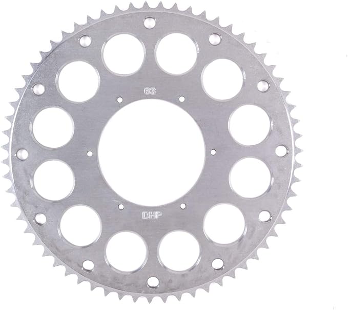 Axle Sprocket, 63-Tooth, 5.25 in Bolt Pattern, Aluminum, Natural, Micro Sprint- Each