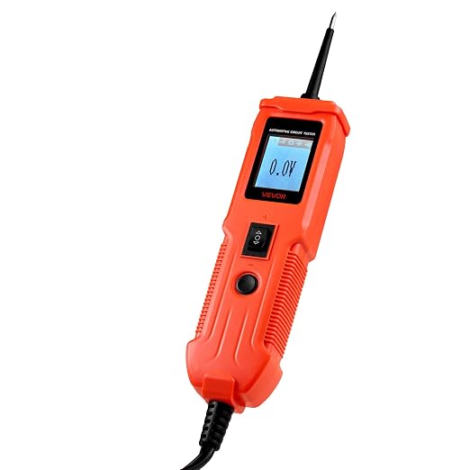 VEVOR Automotive Circuit Tester Kit, 8-35 DCV Power Circuit Probe Tester with TFT Color Display and Lighting, 2-in-1 Electrical Automotive Power Tester Probe with 19.7 ft / 6 m Extension Cable