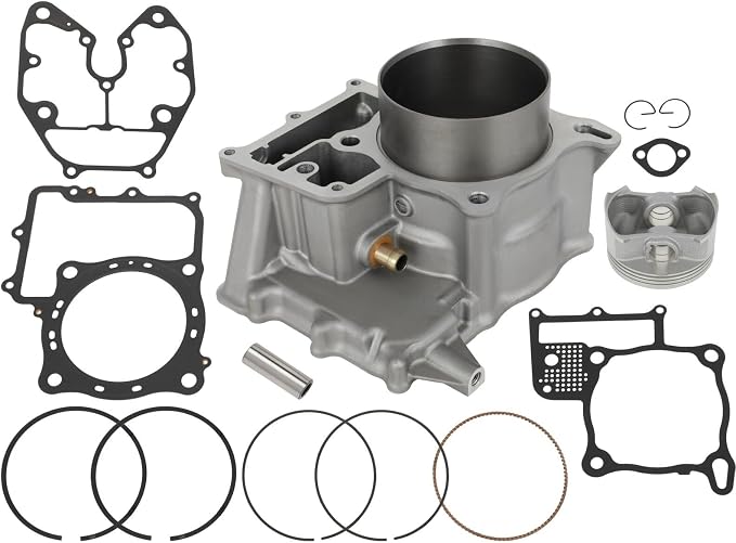 ECCPP Cylinder Piston Ring Gasket 2006-2010 for Honda for SXS700M4 Pioneer 700-4 Cylinder Piston Gasket Top End Kit