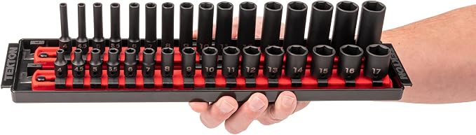 TEKTON 1/4 Inch Impact Socket Set, 58-Piece | SID90202