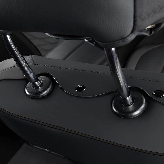 FLORICH Car Seat Covers Front Seat, Leather Seat Covers for Cars, Waterproof Car Seat Protector Breathable, Front Seat Covers for Cars, Automotive Seat Covers Universal Fit for Most Cars SUV Truck