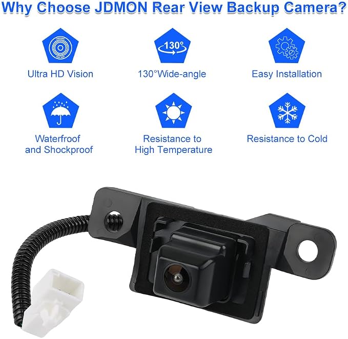 JDMON Backup Reverse Rear Park Assist Camera Compatible with Lexus RX350 2007-2009, RX400h 2007 2008 Replacement for 86790-48061 86790-48060 8679048061 8679048060