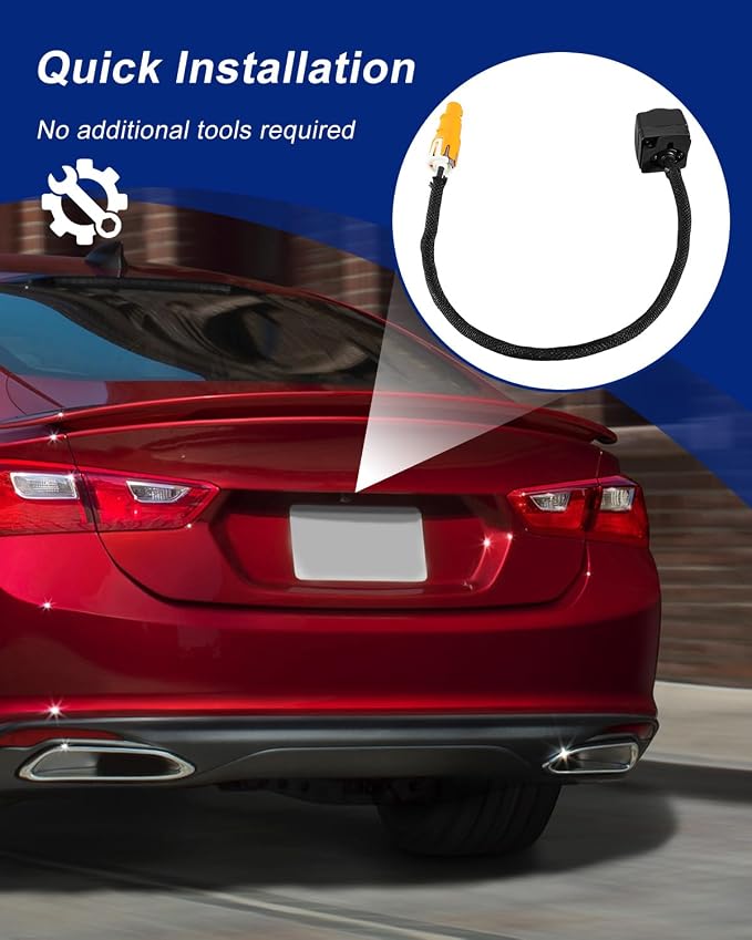 Car Rear View Backup Camera Fit for Chevrolet Chevy Malibu 1.5L 4Cyl 2023 2024 Replace 84543080 42861580, Camera Reverse Parking Assist Installation Monitor System