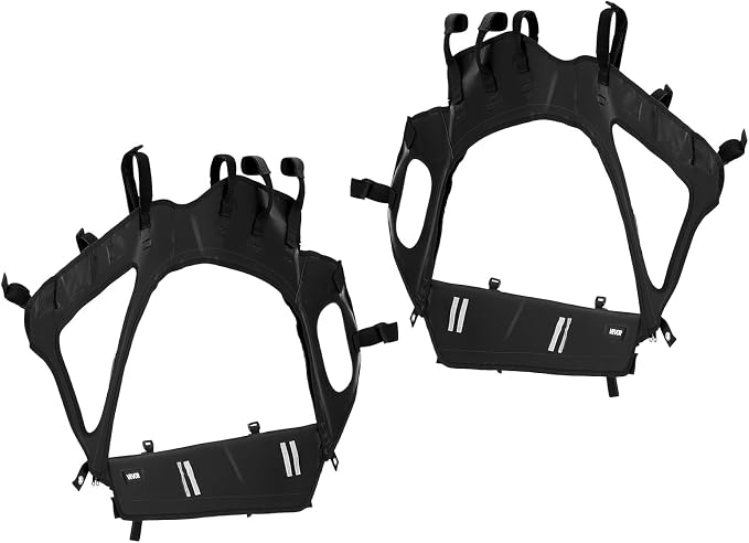 VEVOR Cab Enclosure Upper Doors, Compatible with Can-Am Maverick X3 2-Seater 2017-2025, Soft Upper Doors, Windproof Upgraded Zipper UTV Soft Side Window Kit, Work with Side Mirrors and Windshields