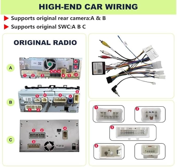 6.86 inch Single Din Car Stereo with CarPlay&Android Auto HD IPS Touchscreen Radio with Bluetooth 5.0, 720P BackupCamera with 6M Cable, Support USB Type-C Charging/USB/Microphone/FM/EQ/GPS/SWC
