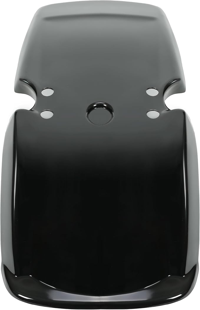 ALMULOO Front Fender Plastic ABS Black Compatible with 1983-1985 Honda ATC200X Three‑Wheeler