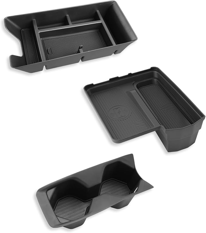 for Camry Center Console Organizer 2025-2026 Toyota Camry Accessories 3Pcs Set with Center Console Organizer + Cup Holder + Wireless Charger Mat Durable ABS Plastic