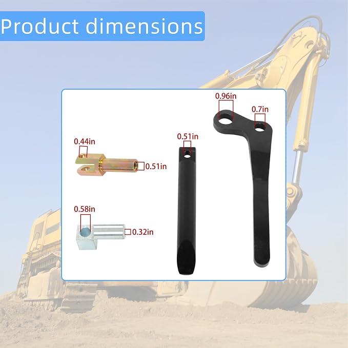 WFLNHB Bob-Tach Left and Right Lever Kit Replacement for Bobcat 751 753 | Replacement for 763 773 7753 863 873 S130 S220 S250 S300 A220 A300 S100 S130 S150 S160 T110 630 631 632 641, 6724775 6724776