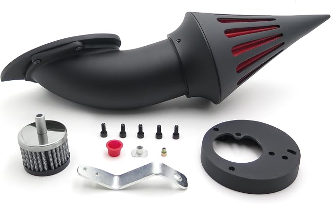 Spike Air Cleaner Intake Filter Kits for Compatible with Honda Vtx1300 Vtx 1300 1986-2012 Black