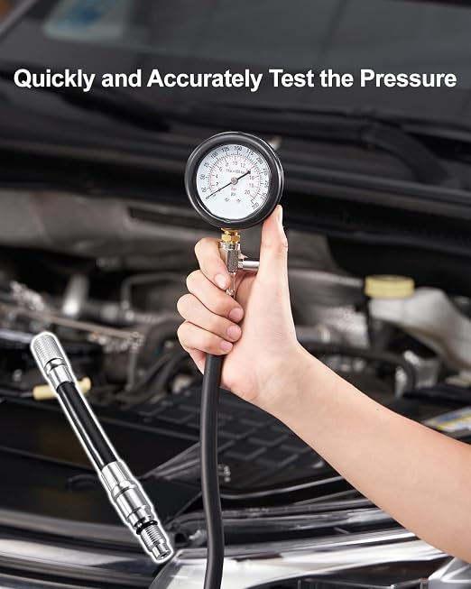 Compression Tester 12mm Adapter Fit for Ford 4.6L 5.4L 6.8L 3 Valve Engines 2008 and Later with 12mm Spark Plugs, Replace 5608