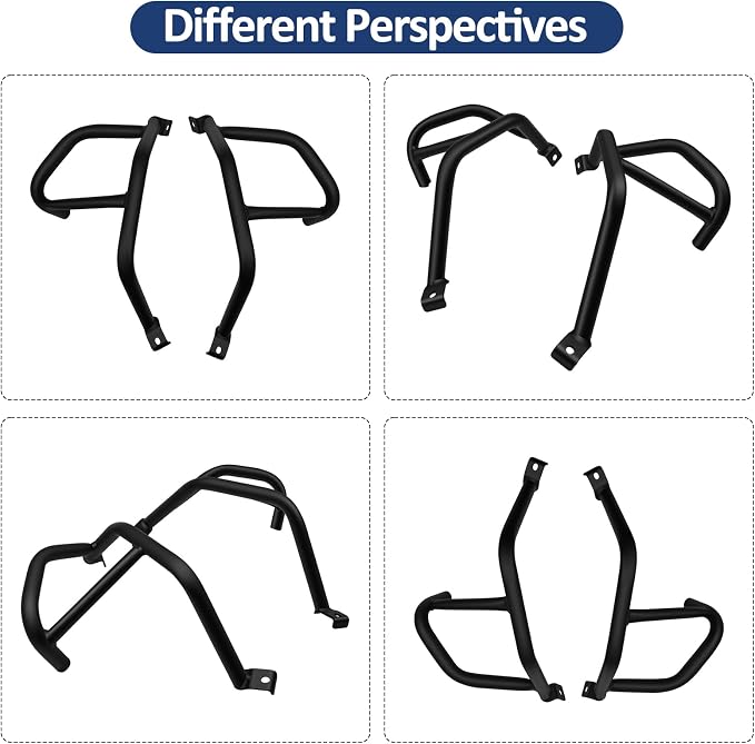 Highway Crash Bars Engine Guard Compatible with Ninja 500 2024-2025 Ninja400 2018-2025 Ninja250 2018-2021 Motorcycle Protection from Drops Accessories