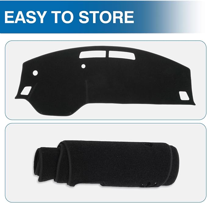 KUST Black Dash Cover for 2022-2025 2026 Nissan Pathfinder (NOT fit for Pathfinder Platinum 22-26) (Without HUD) Dashboard Cover Non-Slip Interior Accessories for Pathfinder Custom Fit Dash Mat