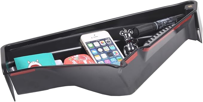 TOYCIDFG Dashboard Storage Tray Behind Navigation Screen with Phone Holder for Corvette C8 Stingray 2020-2026, Center Console Car Organizer Tray Interior Accessories (Only Tray)