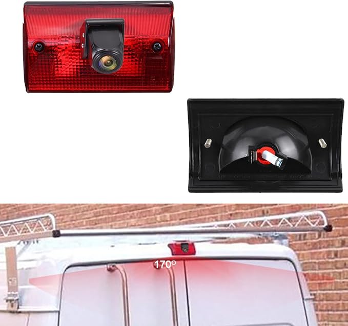 Third Brake Light Sprinter Backup Camera Roof Mount Reversing Camera for Mercedes Freightliner Sprinter 2500 3500/Dodge Cargo Van/Sprinter W901 W902 W903 W904/VW LT Mk II 2DL 2DM 2DA 2DB 2DC 2DD 2DE