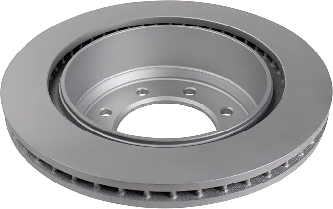 TRQ Rear Brake Rotor Set G Coated Vented Compatible with 2012-2021 Nissan NV1500 NV2500 NV3500