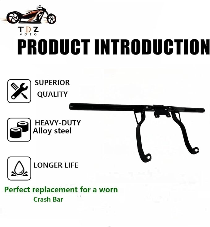 2009-2013 TDZ 1-1/4" Crash Bar Engine Guard for Harley Touring Street Glide Road Glide Road King Electra/Ultra ModelsใBuying Colorful Wheels for Matching is More Fashionableใ