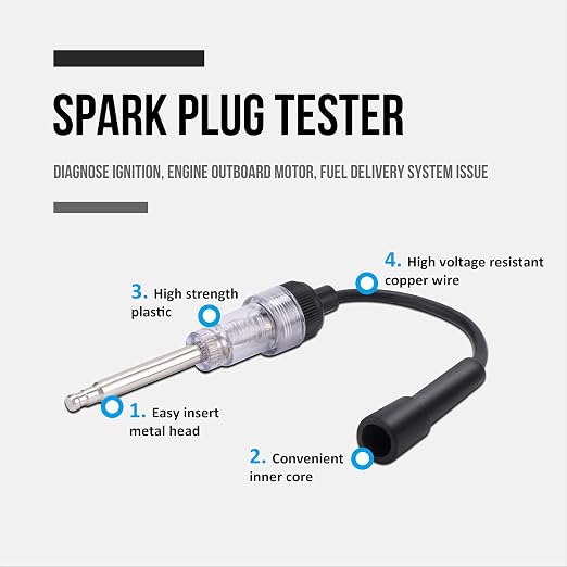 Lichamp 12pcs Compression Tester Adapter Kit with Spark Tester, Automotive Engine Cylinder Leak Down Compression Test Motor Pressure Gauge