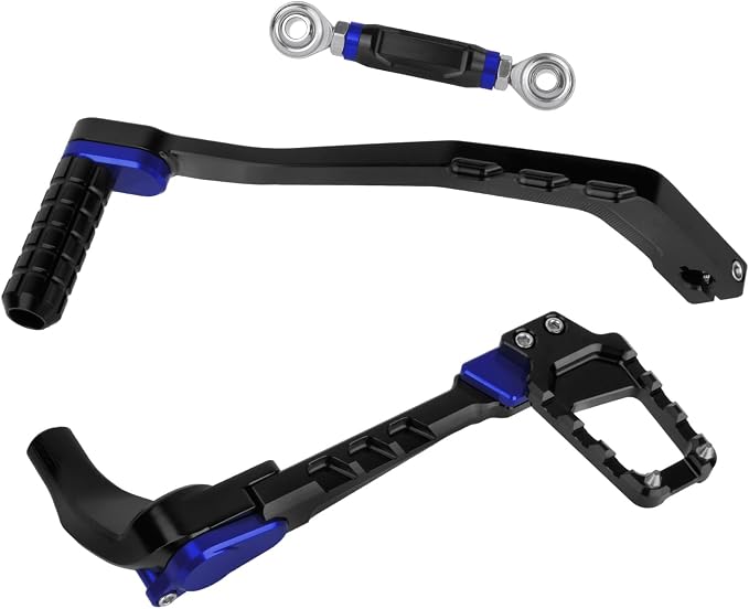 Motorcycle Mid Control Kit Footpegs Linkage Lever Set Fit for Harley Softail Low Rider FXLRS 2020-2025 FXLRST 2022-2025 Street Bob FXBB 2018-2025 (Blue)
