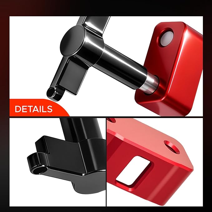 OBD2 Port Lock & Anti-Theft Lock - Universal Physical Blocker Against Key Cloning & ECU Tuning for Most Non-GM Cars, Trucks & SUVs (Red)