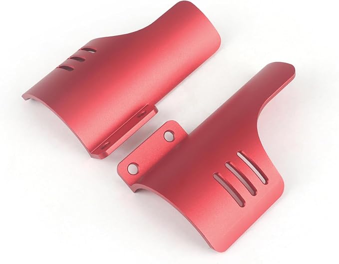 Motorcycle Front Fork Guards for Touring CVO Road Glide FLTRXSE ST FLTRXSTSE CVO Road Glide Upgrade 2024 Dust Protection Lower Fork Leg Deflector Shield (Red)