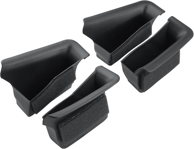 CDEFG 4Pcs for 2025 2026 Mazda CX-50 Center Console Door Handle Pockets | Trash Can Storage Box for 2023 2024 2025 2026 Mazda CX50 Accessories 4-Doors Trash Bin Storage Case TPE Material