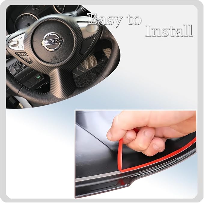 Steering Wheel Button Frame,for Nissan Sentra 2016 2017 2018 2019 - ABS Matte Carbon Fiber Sport Steering Wheel Frame Cover Steering Wheel Button Wrap Accessories