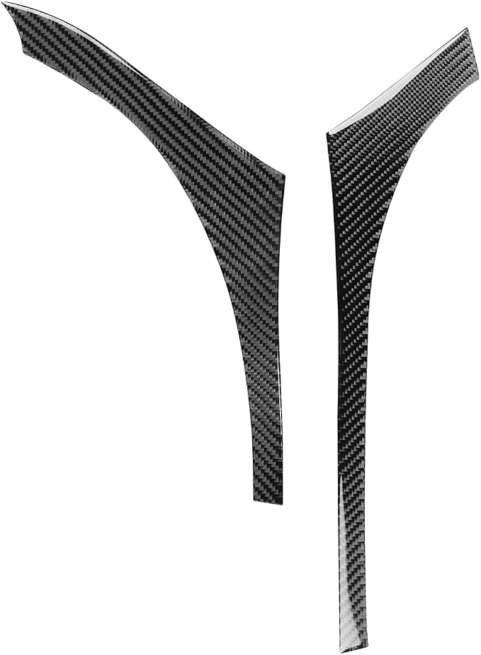 Black Soft Carbon Fiber car Interior Center Console 2/Piece Decorative Stickers on Both Sides Suitable for Acura TSX 09-14 Carbon Fiber car Interior
