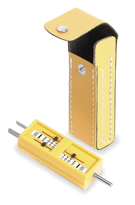 Daniel Woodhead 840-1760 Receptacle Tension Tester with Carrying Case, Yellow