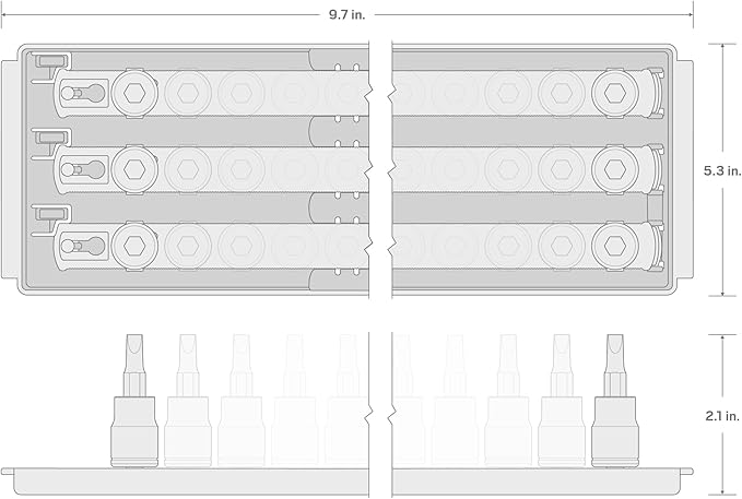 TEKTON Hex and Torx Bit Socket Set, 31-Piece | SHB90204