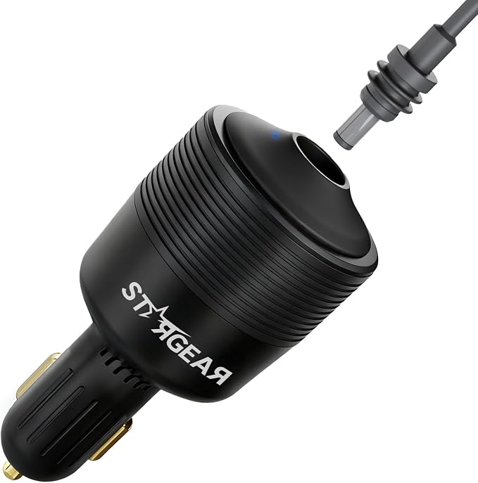 Starlink Mini Car Adapter 12V to 24V DC Step Up Converter with 60W Car Cigarette Lighter Adapter, Starlink Mini 12V Adapters Supports 16 AWG Official 30M, Ideal for RV, Boat, Trailer(Black)