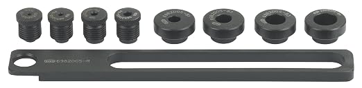 OTC 6982DGS Drilling Guide System - Drill Perfectly Centered Holes Using Supplied Rail Guide and Drilling Adapters; Ideal for Use When Extracting Broken Studs or Bolts