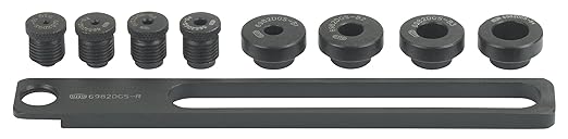 OTC 6982DGS Drilling Guide System - Drill Perfectly Centered Holes Using Supplied Rail Guide and Drilling Adapters; Ideal for Use When Extracting Broken Studs or Bolts