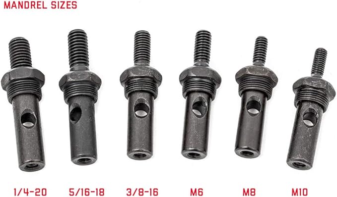 Rough Country 10-Piece Nutsert Tool Kit | Quick Change Mandrel Set - 10583