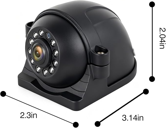 Single Wired Side View Camera, Compatible with Y Series (Models: Y1, Y2, Y3, Y4, Y5, Y6) Wired Camera Systems. Please Consult The Seller to Confirm Compatibility Before Purchase - Y1S