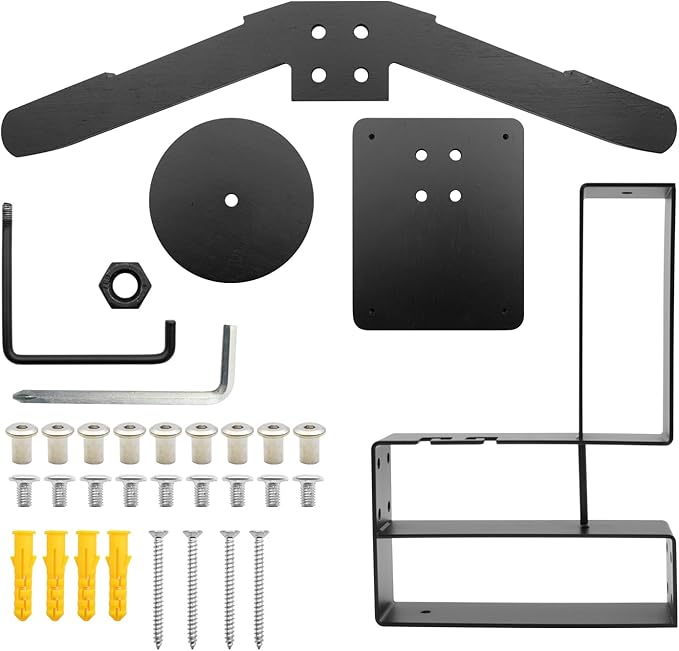 Tactical Gear Wall Mount Stand - Motorcycle Helmet Holder Display Stand with Hooks, Solid Wood Airsoft Plate Carrier Rack for Police, Football and Cycling Suit