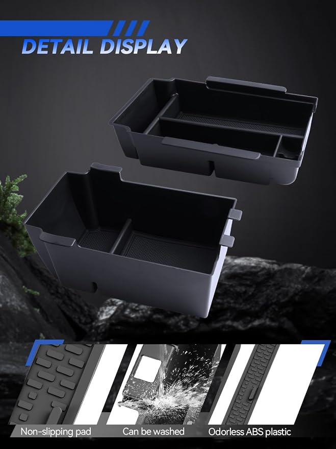for Crosstrek 2 Pcs Double-Layer Armrest Box Organizer + Hanging Center Console Organizer 2024-2026 Subaru Crosstrek Hybrid/Impreza Accessories Storage Box(Only for 2022-2026 C300)