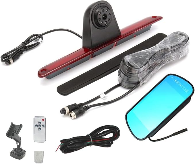 Brake Light Reversing Backup Camera Kit with 7'' TFT LCD Monitor for 2007-2018 Mercedes Benz Sprinter/Dodge Sprinter/VW C Rafter Vans Parking Safety