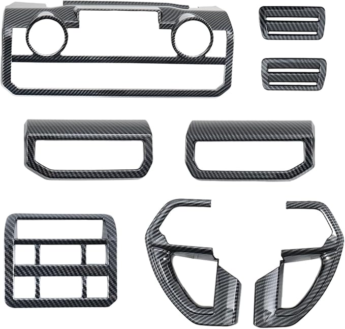Carbon Fiber Interior Trim Kit for Toyota Tacoma 2024+ 4Runner 2025+ | Scratch & Stain Resistant · Sport Interior Upgrade · Covers Existing Scratches · Peel-and-Stick Installation