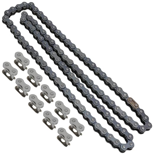 YOXUFA 420 Chain 102 Links for CRF50 XR50 PW80 SSR Tao Tao Coolster 110cc 125cc Pit Dirt Bike 4 Wheeler ATV Quad Kazuma Baja Ice Bear Lifan Kayo NST SDG 50cc 70cc 90cc Go Kart Motorcycle Parts