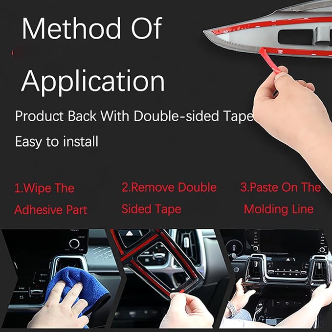 Premium Car Steering Wheel Handle Frame Cover, Compatible with Hyundai Santa FE 2024-2025 Accessories– Anti-Slip, Universal Fit, Easy Install & Luxury Upgrade Accessories (Wood Grain)