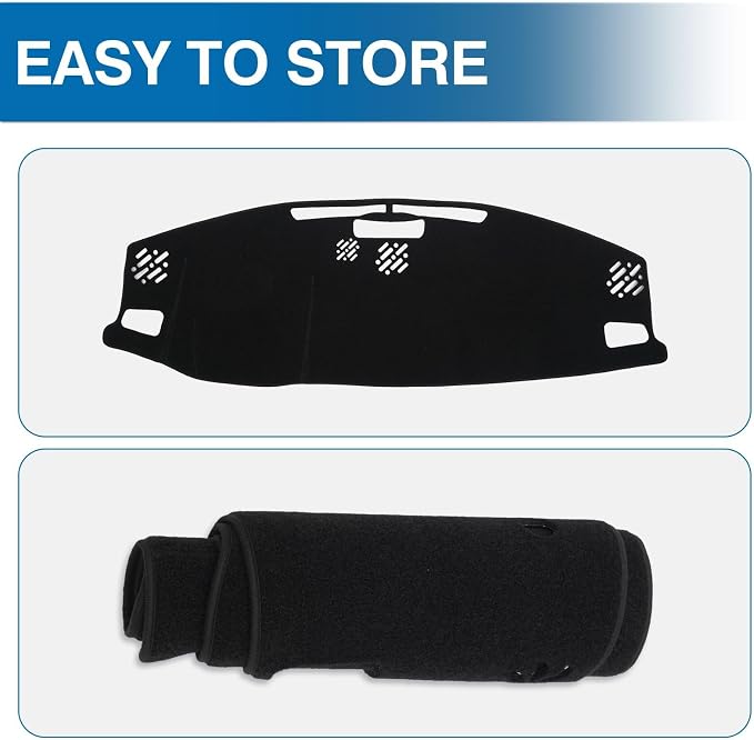 KUST Black Dash Cover for Jeep Grand Cherokee 4XE 2022-2025 2026 Non-Slip Dashboard Cover Interior Accessories for Jeep Grand Cherokee 4XE Custom Fit Dashboard Mat Sunshade Windshield No Glare