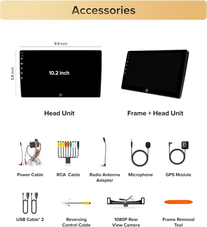 10 Inch for Ford F150 Radio 2004-2008, F250/F350/450/550 2008-2016 Radio Upgrade Wireless CarPlay Android Auto, Plug and Play, 5G Wi-Fi, Bluetooth 5.0 QLED Touch Screen Car Stereo