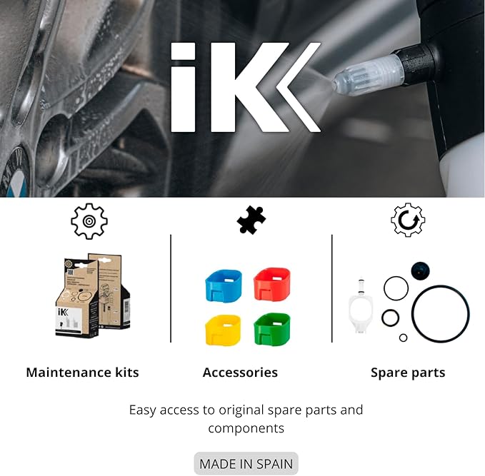 iK Multi Pro 2 360 Sprayer - Pressurized Sprayer Works Upside Down. Suitable for Alkaline, Neutral, and Acidic Liquids; Perfect for Shops, Garages, Car Detailing - 50 oz