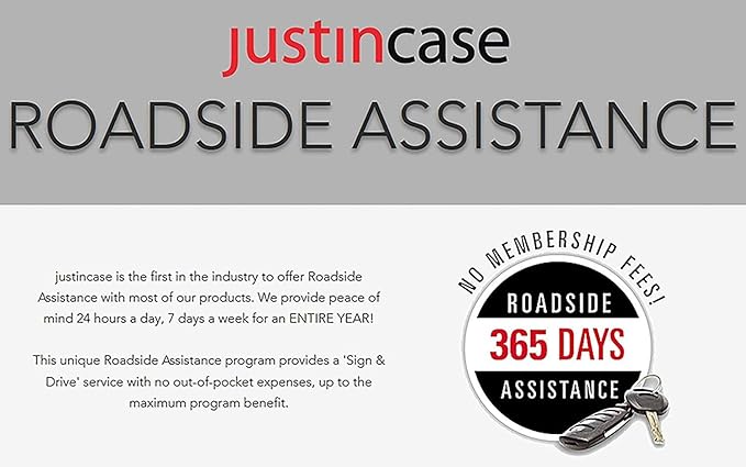 Justin Case Heavy-Duty Jumper Cables for Car, Includes 2 Gauge Wire Conductor 20' car Jumper Cables & 365 Day Roadside Assistance
