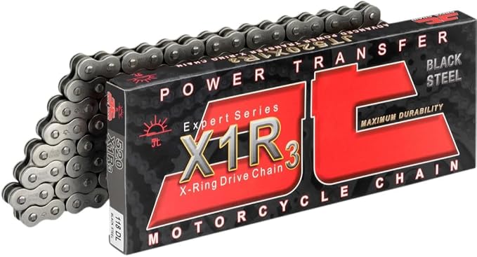 JT Chain JTC520X1R3100DL (520 Series) Black Steel 100 Link Heavy Duty X-Ring Chain with Connecting Link
