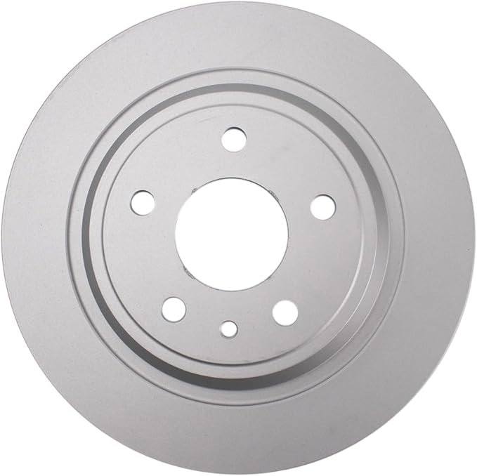 TRQ Rear Brake Rotor Set G Coated Solid Compatible with 2013-2020 Ford Fusion 2013-2016 Lincoln MKZ
