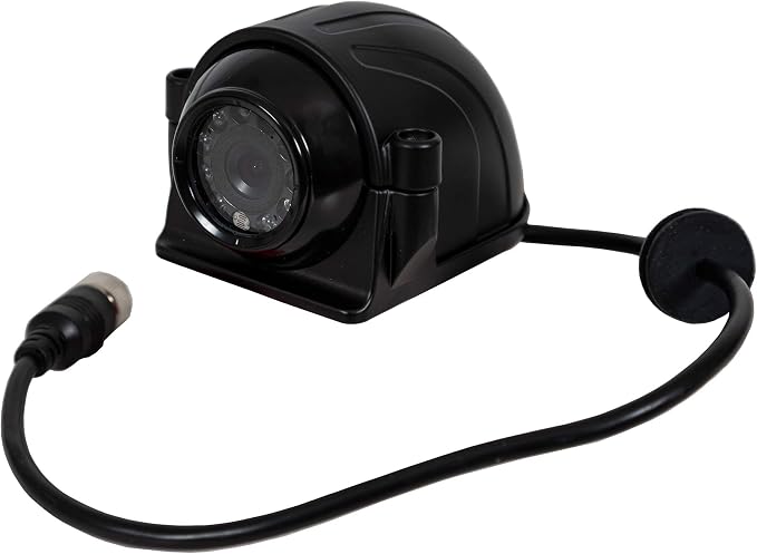 Buyers Products 8883105 Spherical Surface-Mounted Waterproof Color Camera with Night Vision, Parking Reverse Angle, Rear/Front View for Utility/Construction Trucks, Versatile Side Mounting