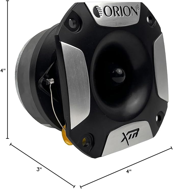 ORION XTR Series XTW250FD 4.5” Big Motor Super Tweeter | Aluminum Diaphragm, 1” Voice Coil, 80W RMS, 320W Max, Built-in Crossover - High Performance, Pro Car Audio Tweeter (Single)