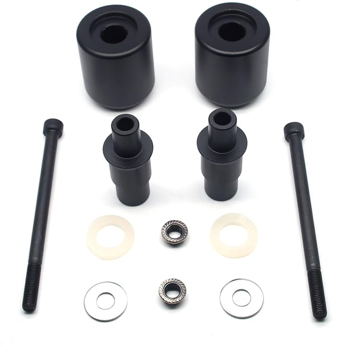 MZS Motorcycle Frame Sliders Compatible with Rebel 500 CMX CMX500 2017-2025, Falling Anti Crash Protector Guards No Cut Kits CNC Aluminum Black